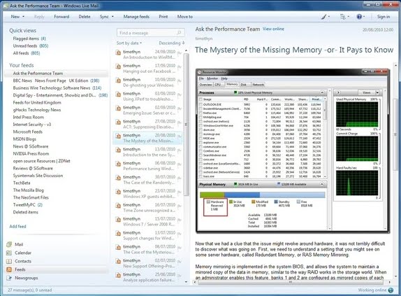 Windows Live Screenshot